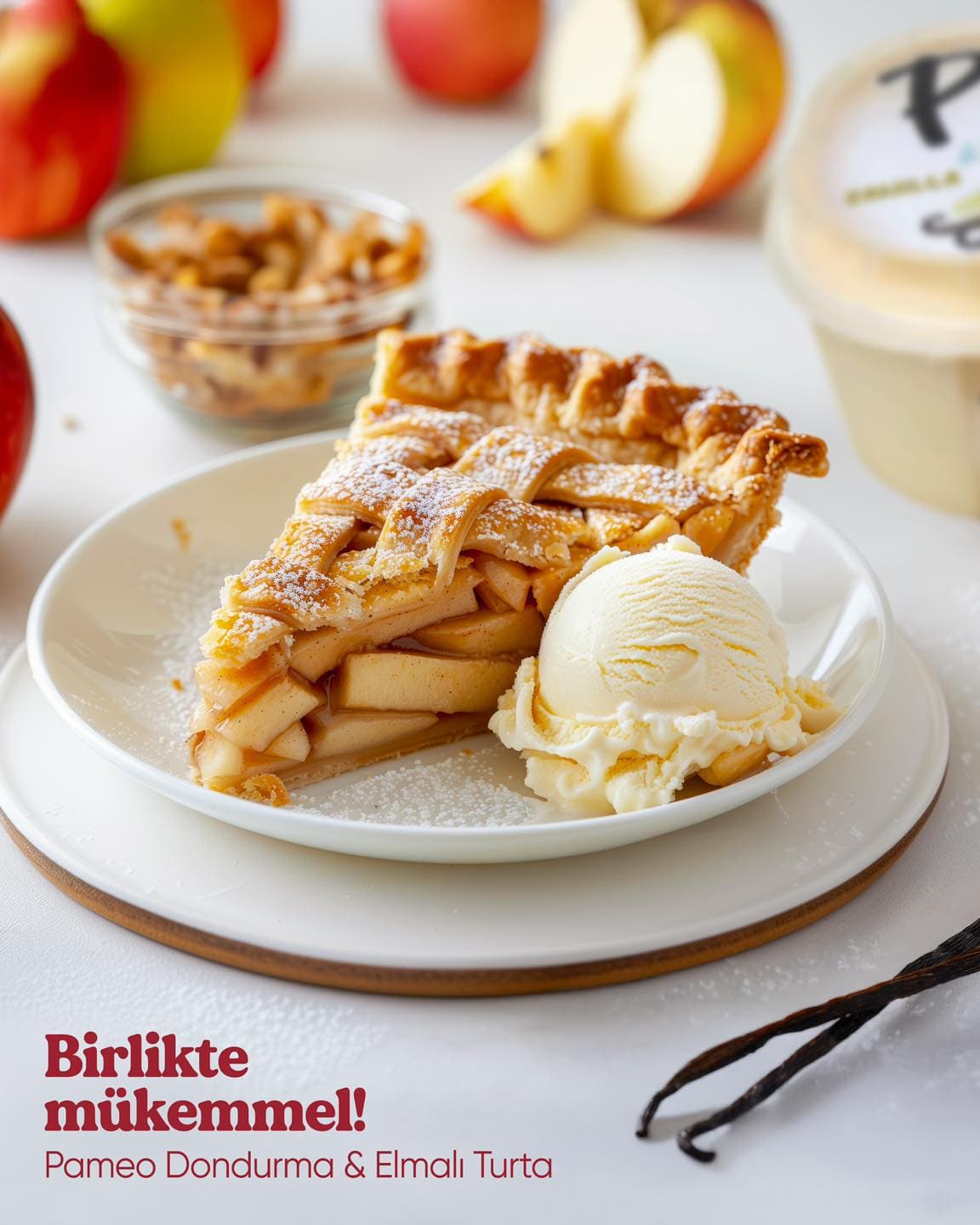 Apple Pie & Pameo Ice Cream